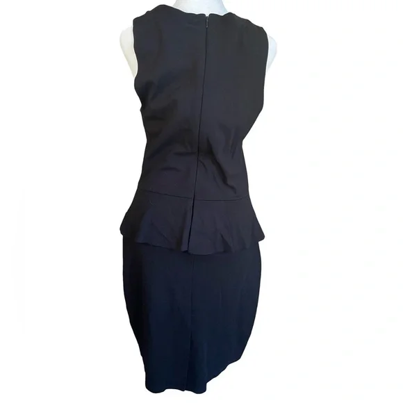 French Connection black peplum dress size 10 - Picture 4 of 6